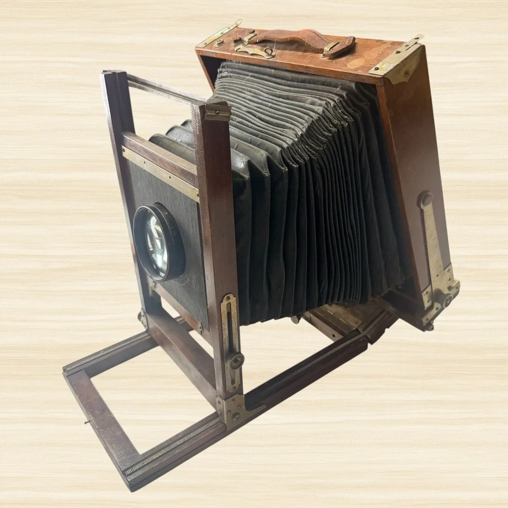 Gundlach 8x10 View Camera Wollensak Velostigmat 12in F4.5 Antique Wood